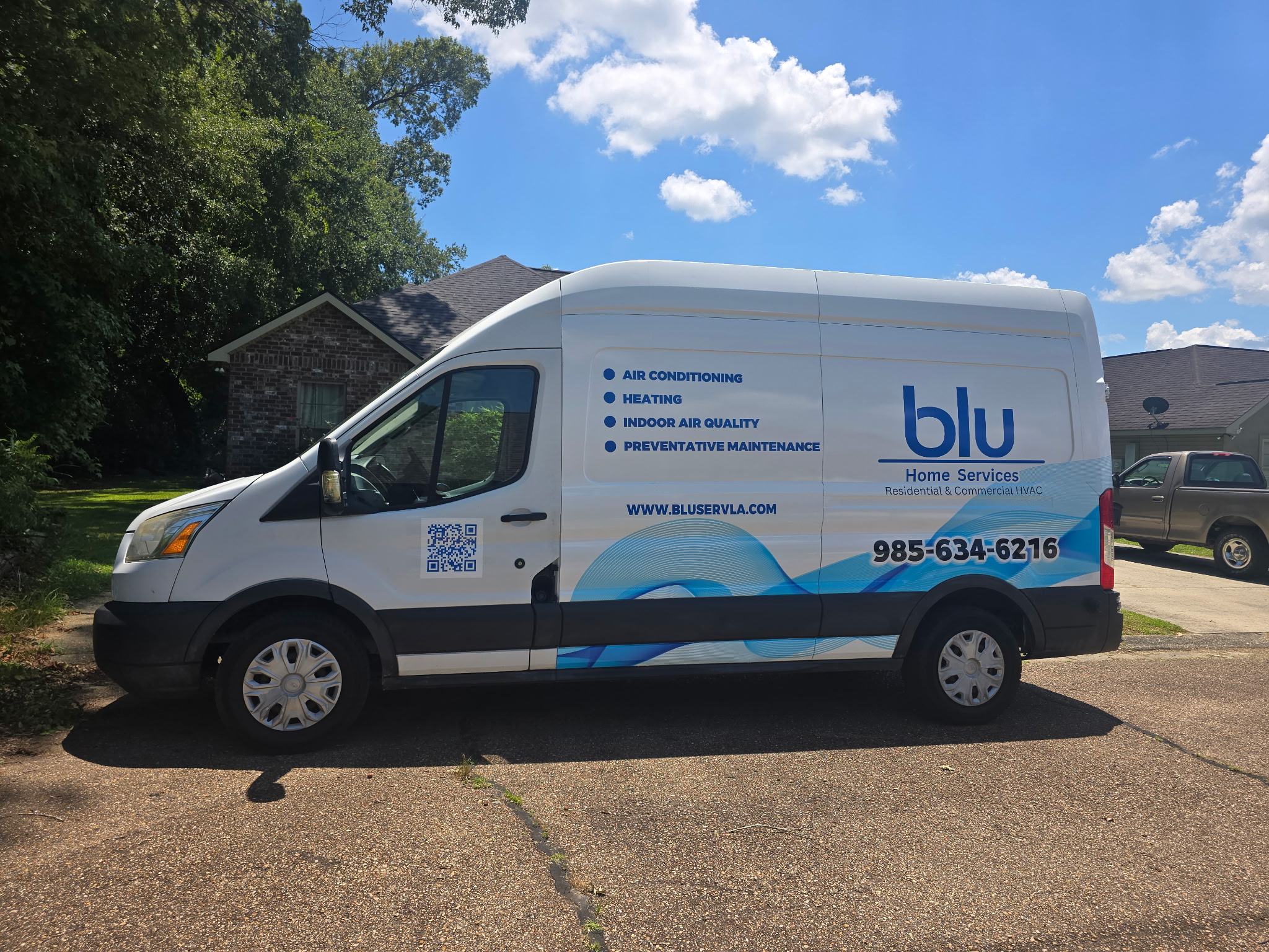 BLU Home Services van
