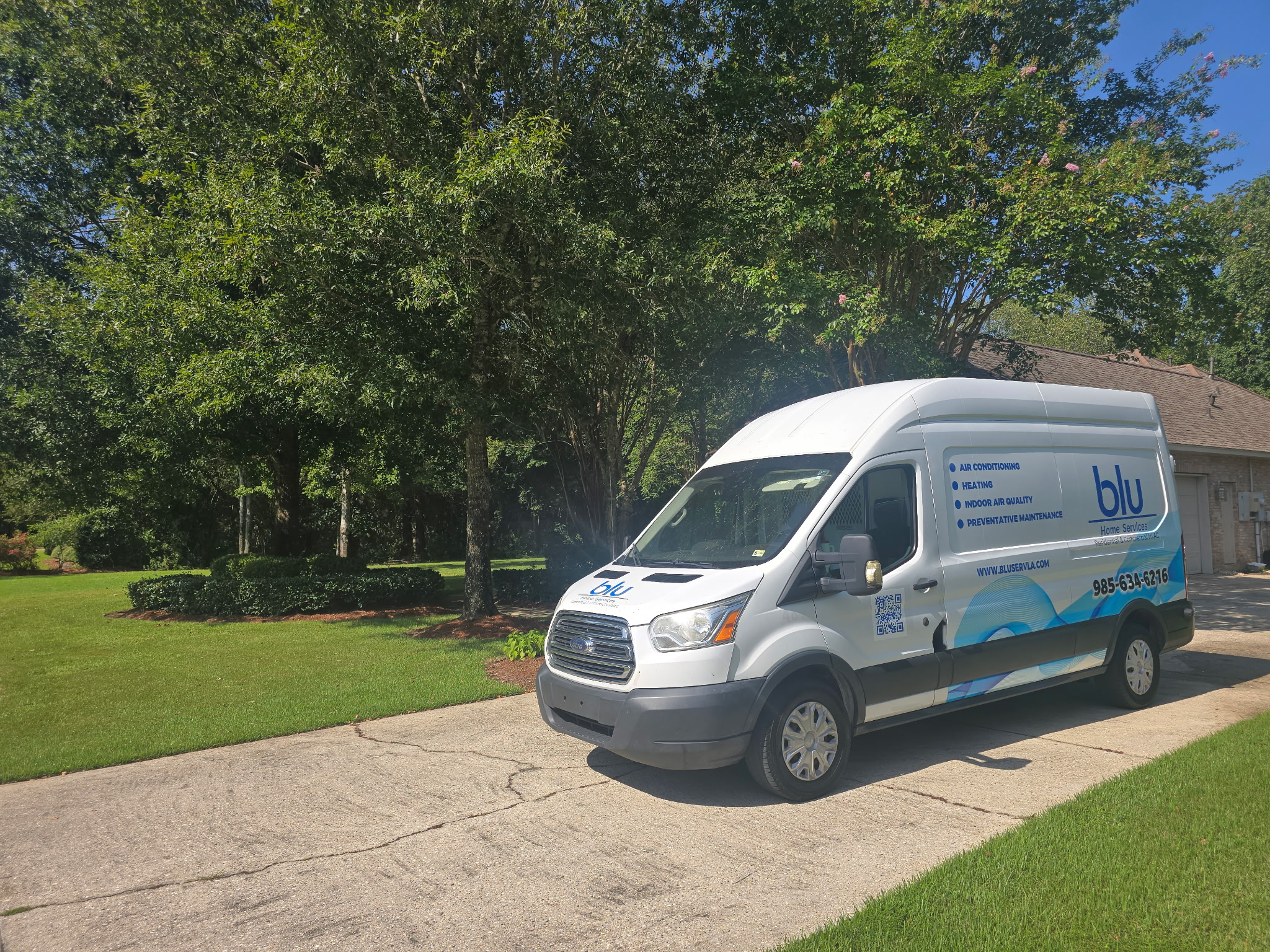BLU Home Services service van